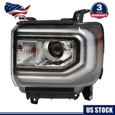 For 2016-2018 Gmc Sierra 1500 Hidxenon W Led Drl Projector Driver Headlight Lh