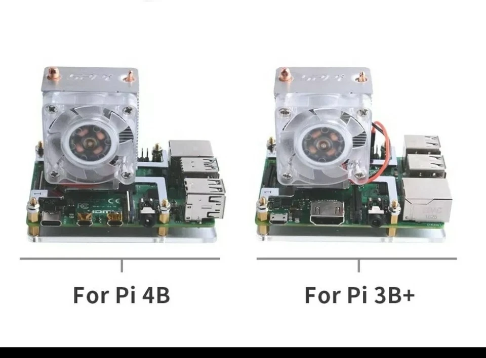 GeeekPi Raspberry Pi Cooling Fan, Raspberry Pi ICE Tower Cooler, RGB Cooling Fan - Image 2 of 4