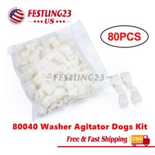80Pcs Washer Agitator Dogs For Whirlpool Kenmore Maytag 80040 285770 3366877