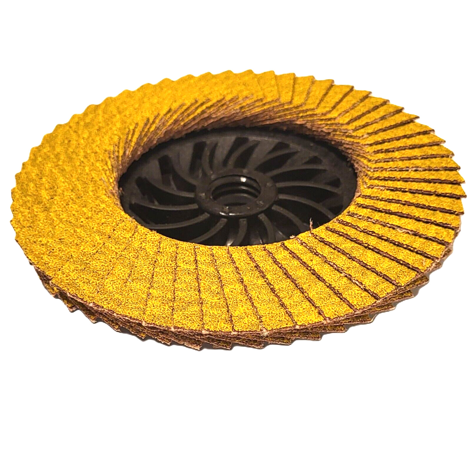 10-Pk ARC Abrasives Flap Disc Type 29 4-1/2" x 5/8"-11 Ceramic 80 Grit Nylon NEW