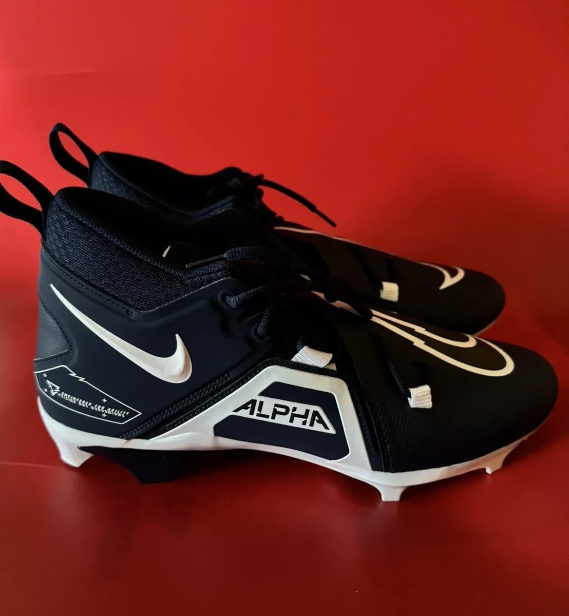 Nike Alpha Menace Pro 3 Men's 14.5 Football Cleats Midnight