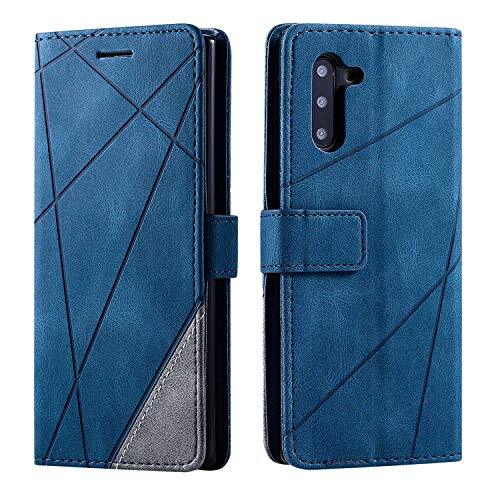 SONWO Cover per Galaxy Note 10, Flip Caso in PU Pelle Case Cover (m4h)