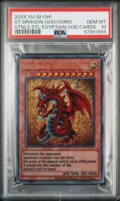 PSA 10 Yu-Gi-Oh! TCG 25th Stainless Steel Egyptian Continuous God
