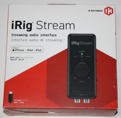 IK Multimedia iRig Stream USB Audio Interface for iOS/Android/MAC/PC NEW