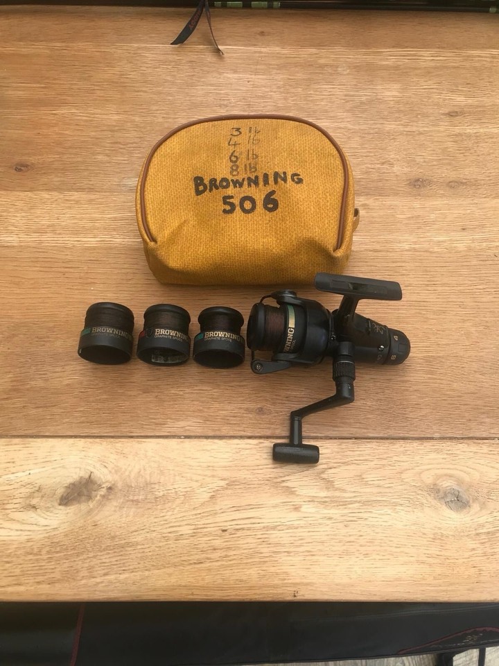 Vintage Browning Reel & 3 extra spools eBay