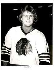 CGE4 Original Photo TOM LYSIAK 1978-86 CHICAGO BLACKHAWKS FORWARD NHL HOCKEY