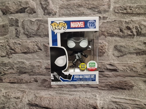 Traje Simbionte Funko Pop Marvel Spider Man 725 GITD Brilla en la Oscuridad Limitado ☆