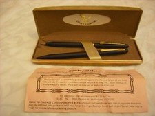 Vintage Centennial Pen & Pencil Set Beige Case and Guarantee Paper