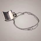 chunky STERLING silver necklace 925 with MOP inlay — photo 4
