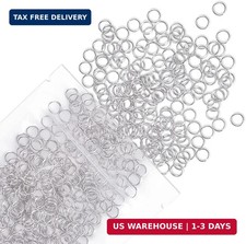 6 mm Metal Split Jump Rings Double Loops 500 PCS Mini Ring Connectors f