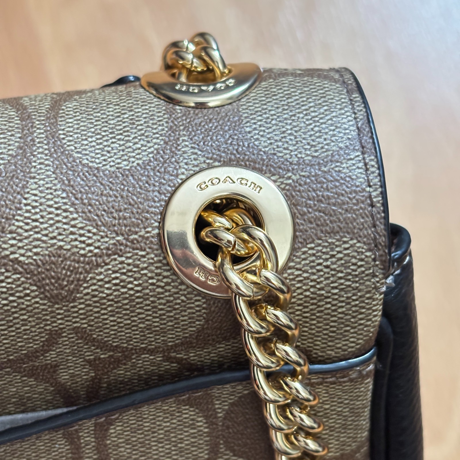 NWT Disney x Coach Klare Crossbody 25 Signature Canvas Bag w/ Patches image 5
