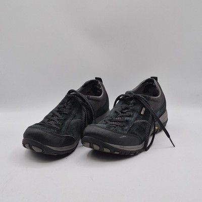 Ecco Exostrike Shoes Mens Size 39 Black Suede Low Top Vibram Waterproof Hiking