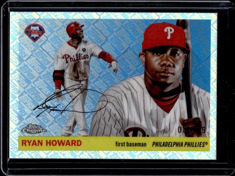 2025 Topps Chrome Platinum Ryan Howard Refractor #/499 Phillies