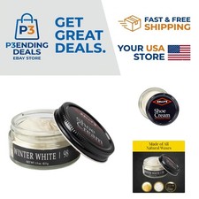 Natural Wax Winter White Shoe Polish 1.5 oz - Elevate Your Leather Goods