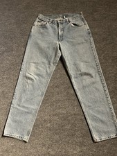 Vintage Calvin Klein Light Wash Staight Taper Jeans USA Union Made 34 30x30 