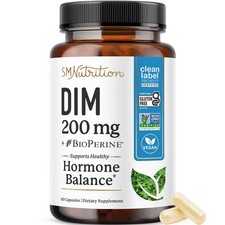 SM Nutrition DIM 200mg Supplement for Hormone Balance, Menopause  Skin Health