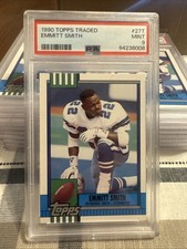1990 Emmitt Smith Rookie Card Topps Traded #27T PSA 9 MINT Dallas Cowboys. rookie card picture