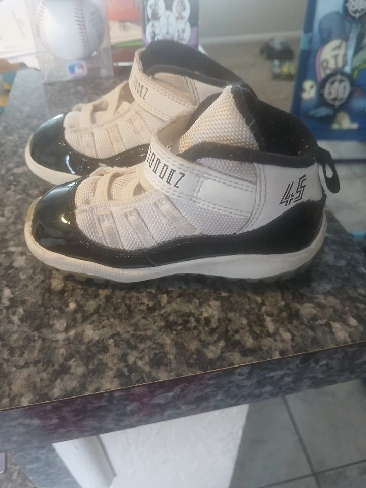 Nike Air Jordan 11 Size 7C Retro 'Concord' 2018 Baby Child Toddler, Box - Image 4 of 4