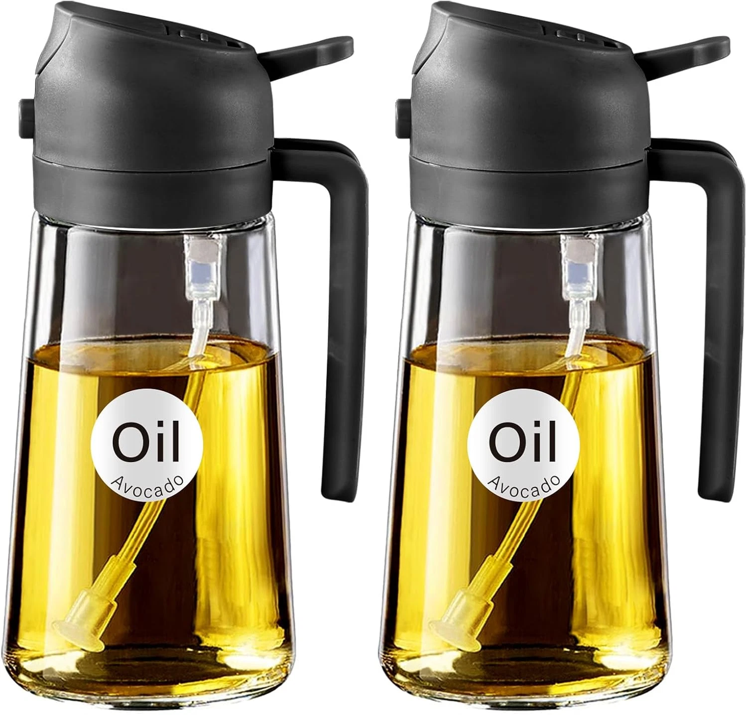 2Pcs 16Oz/470Ml Olive Oil Dispenser, Food-Grade 2 in 1 Oil Glass Sprayer for Coo
Opens in a new wind