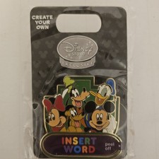 Disney Store Mickey Minnie Pluto Donald Goofy Pin Badge Collectible New