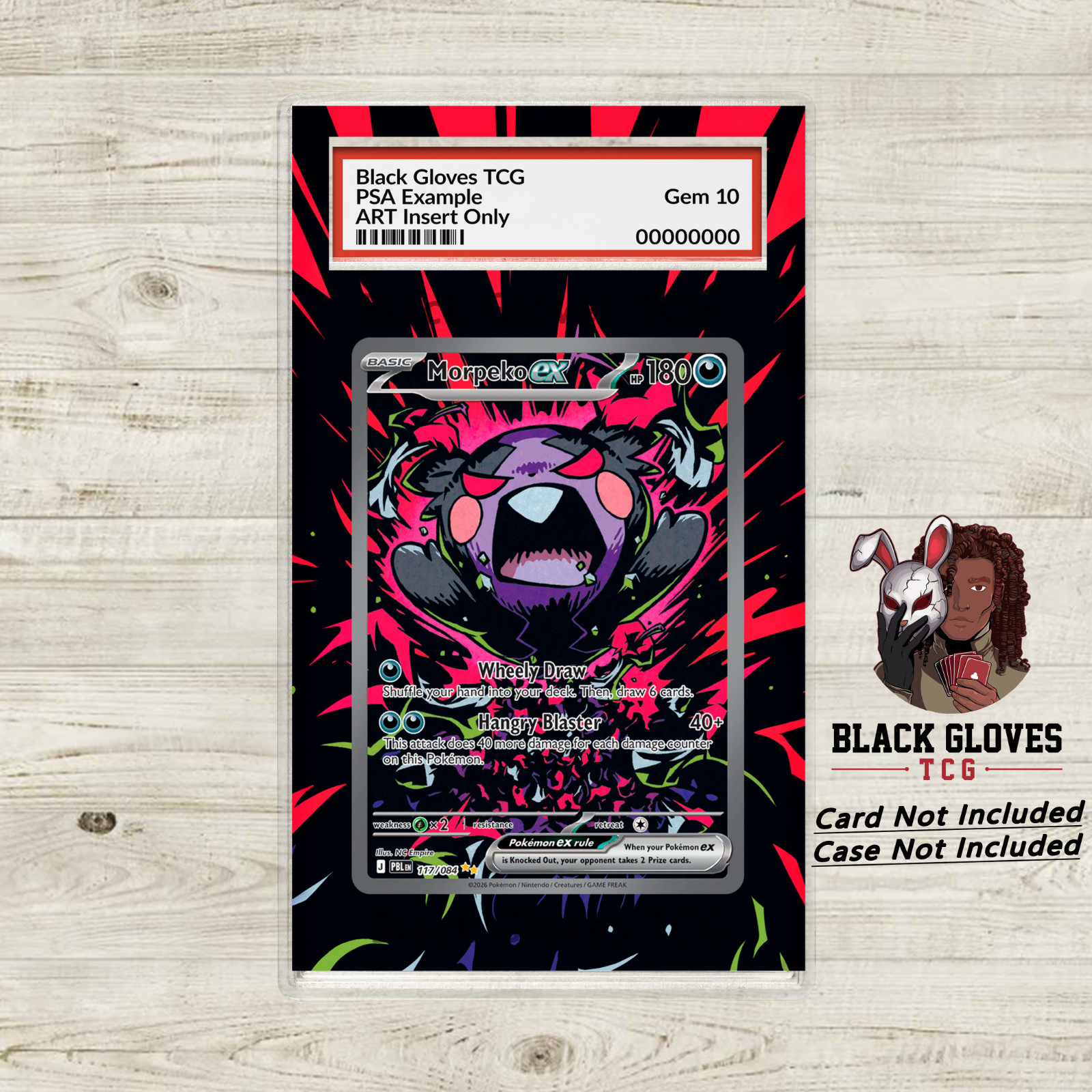 Pokemon TCG Morpeko Ex 117/084 SIR Pitch Black - Extended Art Insert
