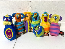 Melissa and Doug Silly Monster Bowling Plush Indoor Game Set Of 6 Pins 1 Ball