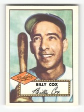 1983 Topps 1952 Reprint Series Billy Cox #232 Brooklyn Dodgers