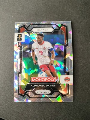 Panini Monopoly World Cup 2026 Alphonso Davies Silver Cracked Ice Ssp Canada