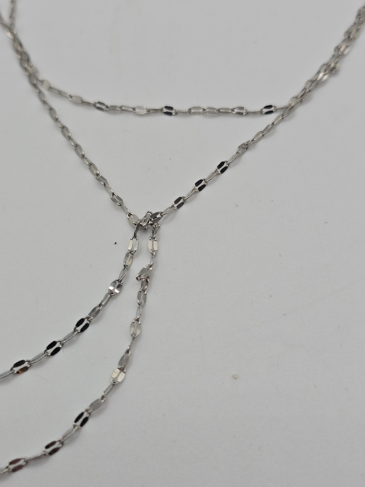 CUTE! ✨ Simple Split Double Dainty Chain Necklace… - image 3
