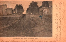 IL   DEER CREEK ILL       MAIN STREET NORTH        1906  UDB Postcard