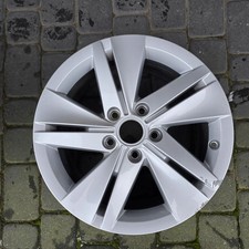 1x Alufelge 16 Zoll 7.0" 5x112 48ET Glanz Silber 5H0601025 VW Golf Viii