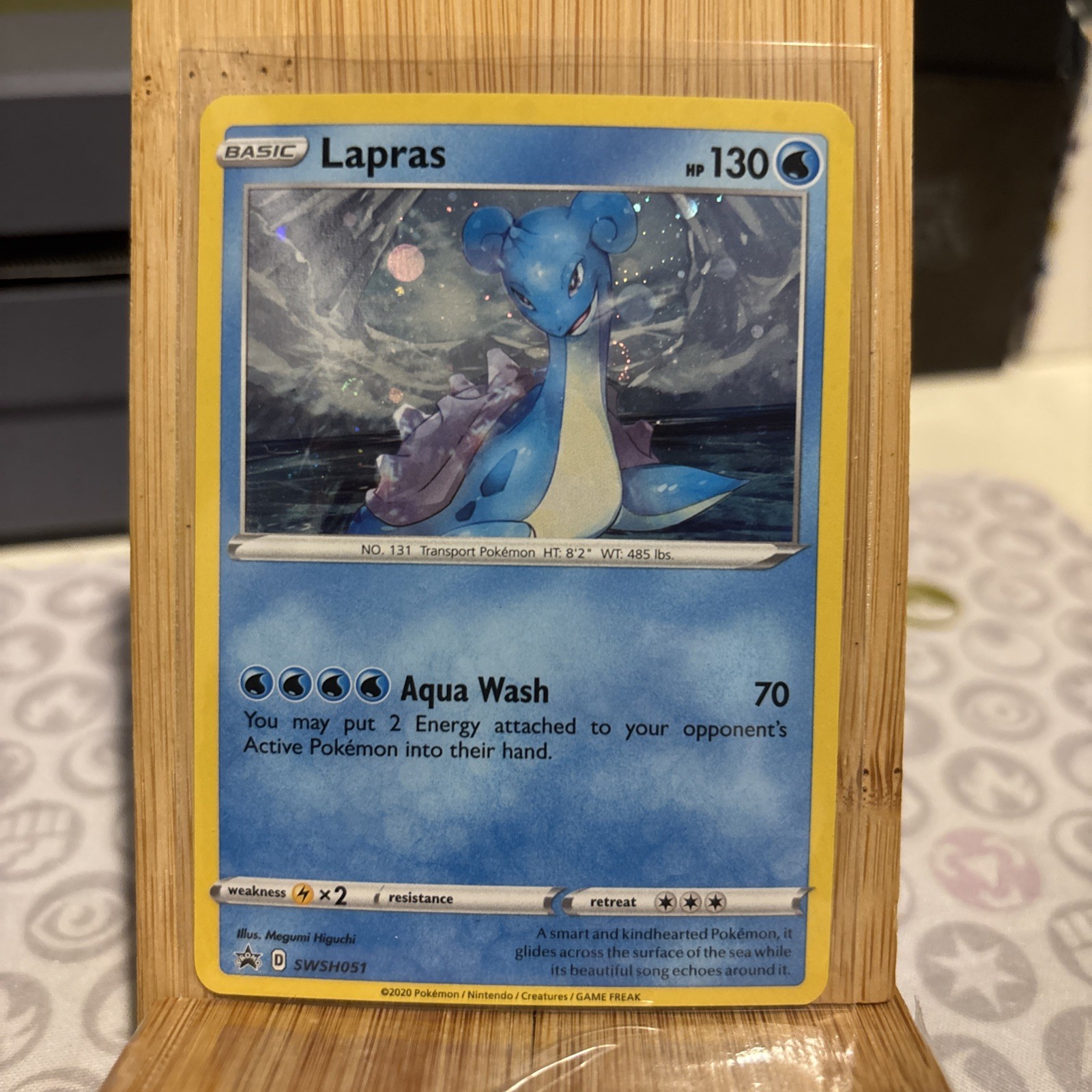 Lapras - SWSH051 - Pokemon Sword & Shield Promo Ultra Rare Holo Card NM