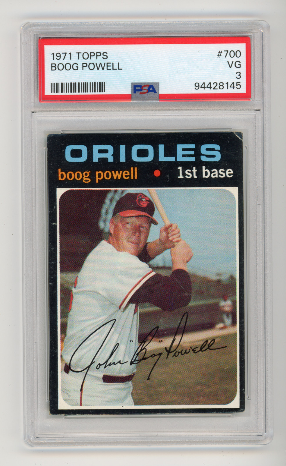 1971 Topps Boog Powell #700 PSA 3 VG (MTM)