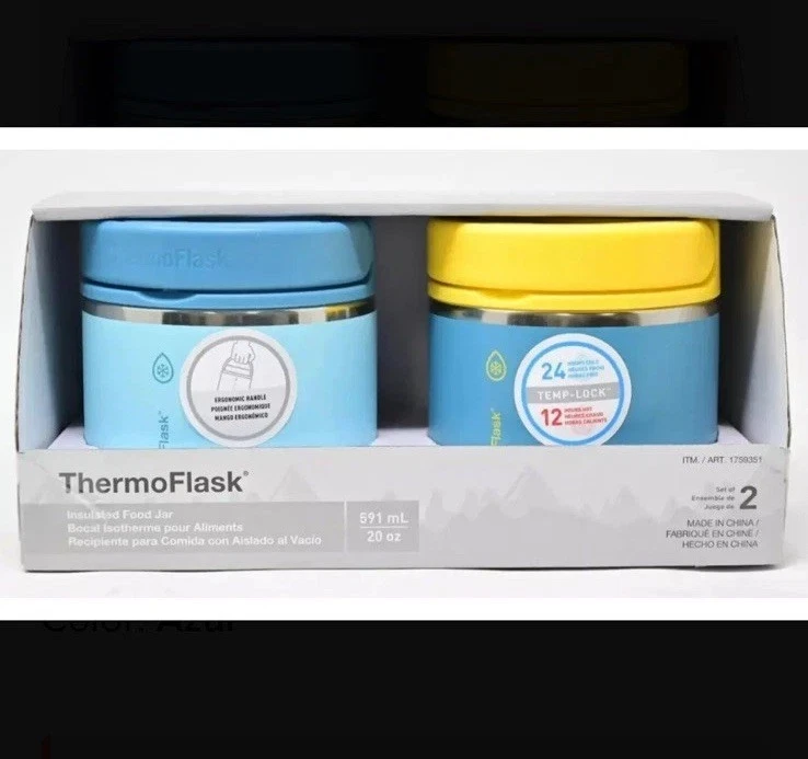 Thermoflask Insulated Food Jar Stainless steel BPA free 2 pack 20 oz