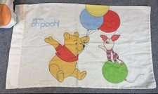 Vtg Disney Winnie the Pooh Twin Sheet Set Complete Fitted Flat Pillowcase
