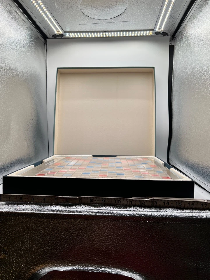 Vintage 1977 Scrabble Deluxe Edition With Turntable Very Good Complete Condition - Image 4 of 4