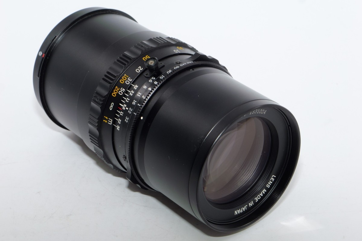 Kowa Super 66 250mm f5.6 black Telephoto Lens for Kowa 6. Caps