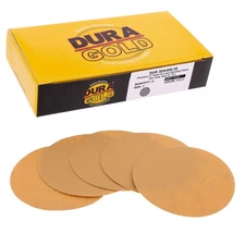 400 Grit 3" Gold Hook & Loop Sanding Discs DA Sanders - Box of 40 Sandpaper