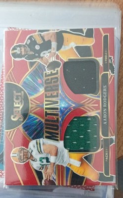 2025 Panini Select - Multiverse Aaron Rodgers #MVJ-ARS Red Prizm
