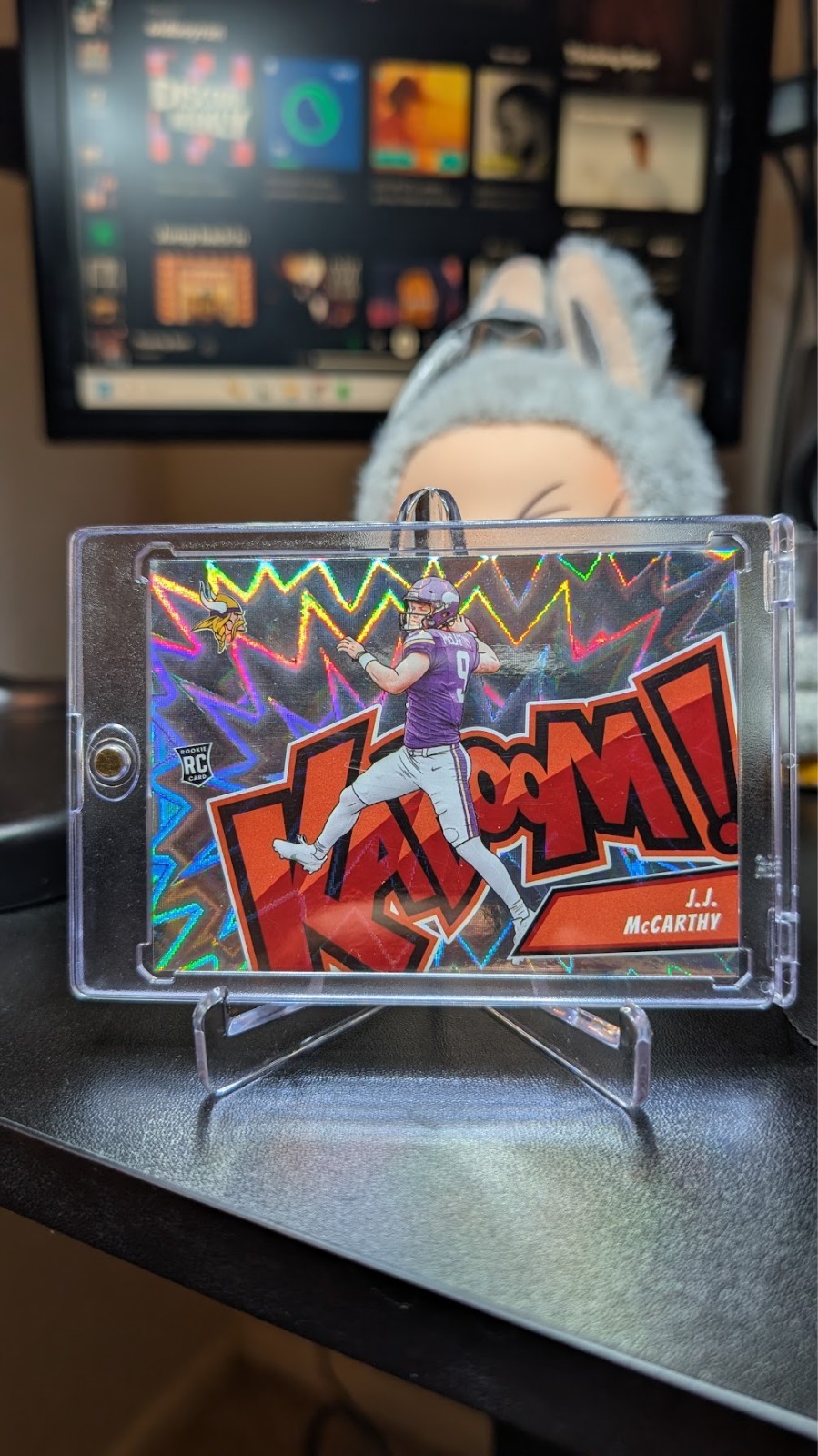 J.J. McCarthy 2024 Panini Absolute Kaboom! Horizontal #13 RC ROOKIE