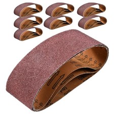 21PCS Belt Sander Sandpaper 3x21 Sanding Belts 40 60 80 120 150 240 400 Grit US