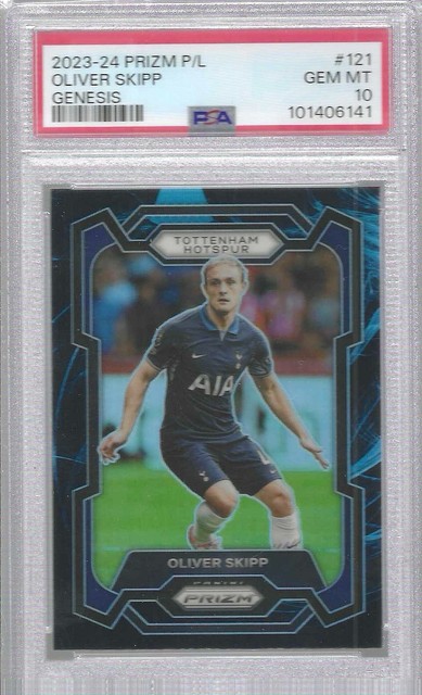 OLIVER SKIPP 2023-24 PANINI PRIZM EPL GENESIS PRIZM SSP #121 PSA 10 GEM POP 1/1