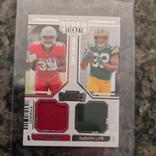 2024 PANINI CONTENDERS DUAL JERSEY ROOKIE TICKET TREY BENSON MarSHAWN LLOYD #DS7