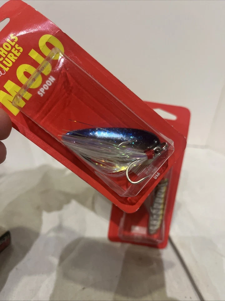 (2) Nichols приманки Mojo ложка Bombshell Shad / синий Shad цвета 1/2 унц лот из 2 - Изображение 2 из 4