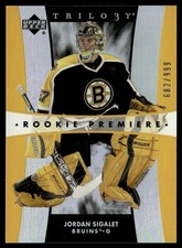 2005-06 Upper Deck Trilogy Jordan Sigalet Rookie 682/999 Boston Bruins #225