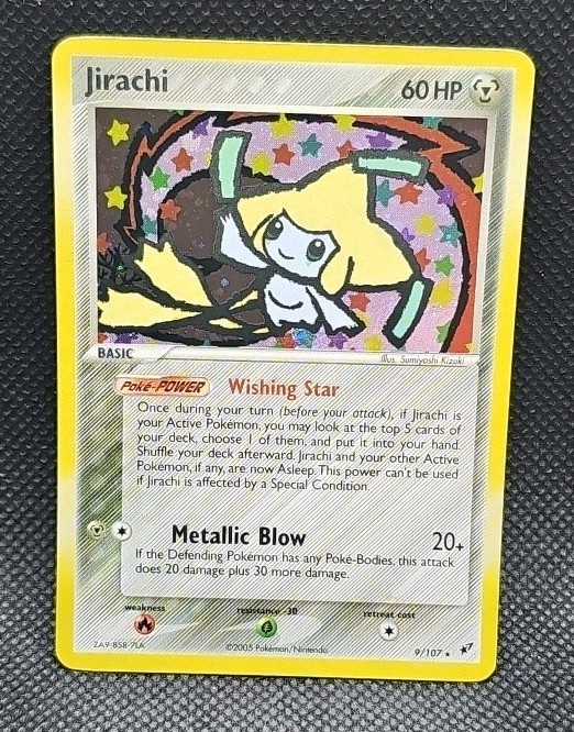 2005 POKEMON JIRACHI EX DEOXYS HOLO 9/107 - NM