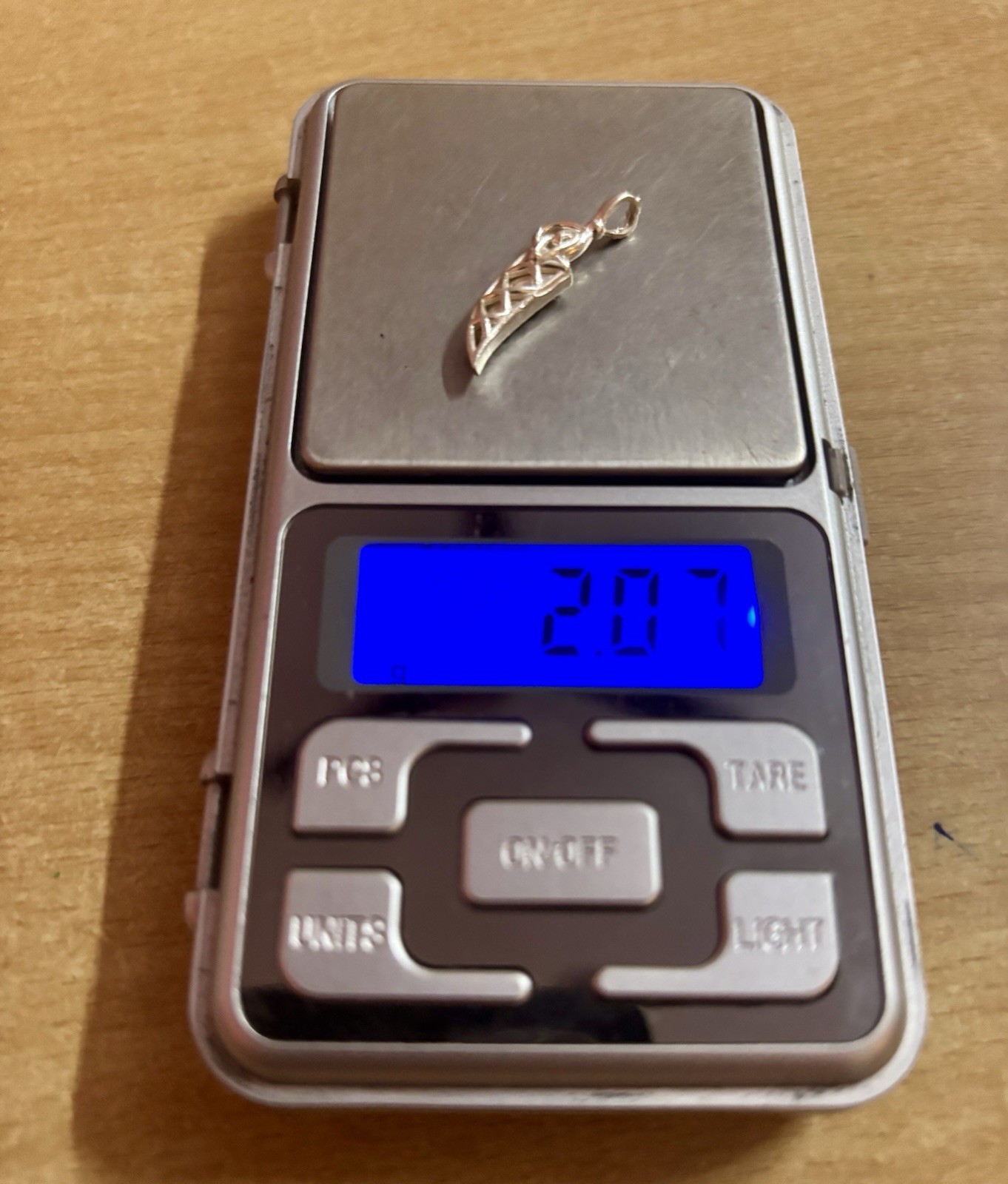 Pure Silver Chaku Knife Sikh Katar Nazar Locket Pendant for Evil Eye Protection