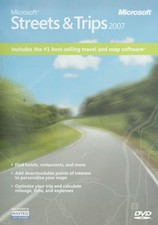 MS Streets  Trips 2007 w/ Manual PC CD route map GPS planning mapping tools 