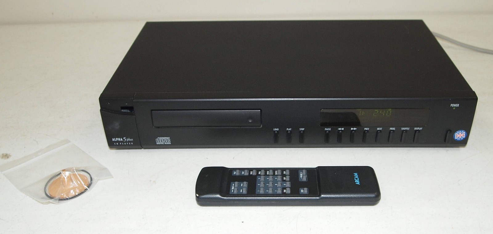 NEW GEAR & BELT! RECONDITIONED! Audiophile ARCAM "Alpha 5 Plus" CD PLAYER Remote