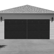 Garage Door Insulation Kit, Insulated Curtain, 16*8FT, Black